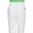 thumbnail image 3 of AKA Boys Pleat-Front Traditonal Fit Back Elastic Cotton Twill Pants Black 4, 3 of 4