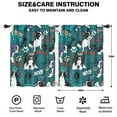 thumbnail image 2 of Blackout Kids Curtains,Boston Terrier with Bones and Paws Childrens Insulated Curtains Set Of 2,Bedroom Essentials,Toddler Room Decor 42x54in(106x137cm), 2 of 4
