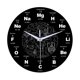 thumbnail image 2 of Reloj de pared grande silencioso sin tictac de 12 pulgadas, silencioso y sin tictac, decorativo para Química, 2 of 9