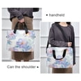 thumbnail image 6 of FORMRS 16" Laptop Bag Carrying Sleeve Case with Handle Travel Shoulder Briefcase, Pastel Flower Pattern, 6 of 8