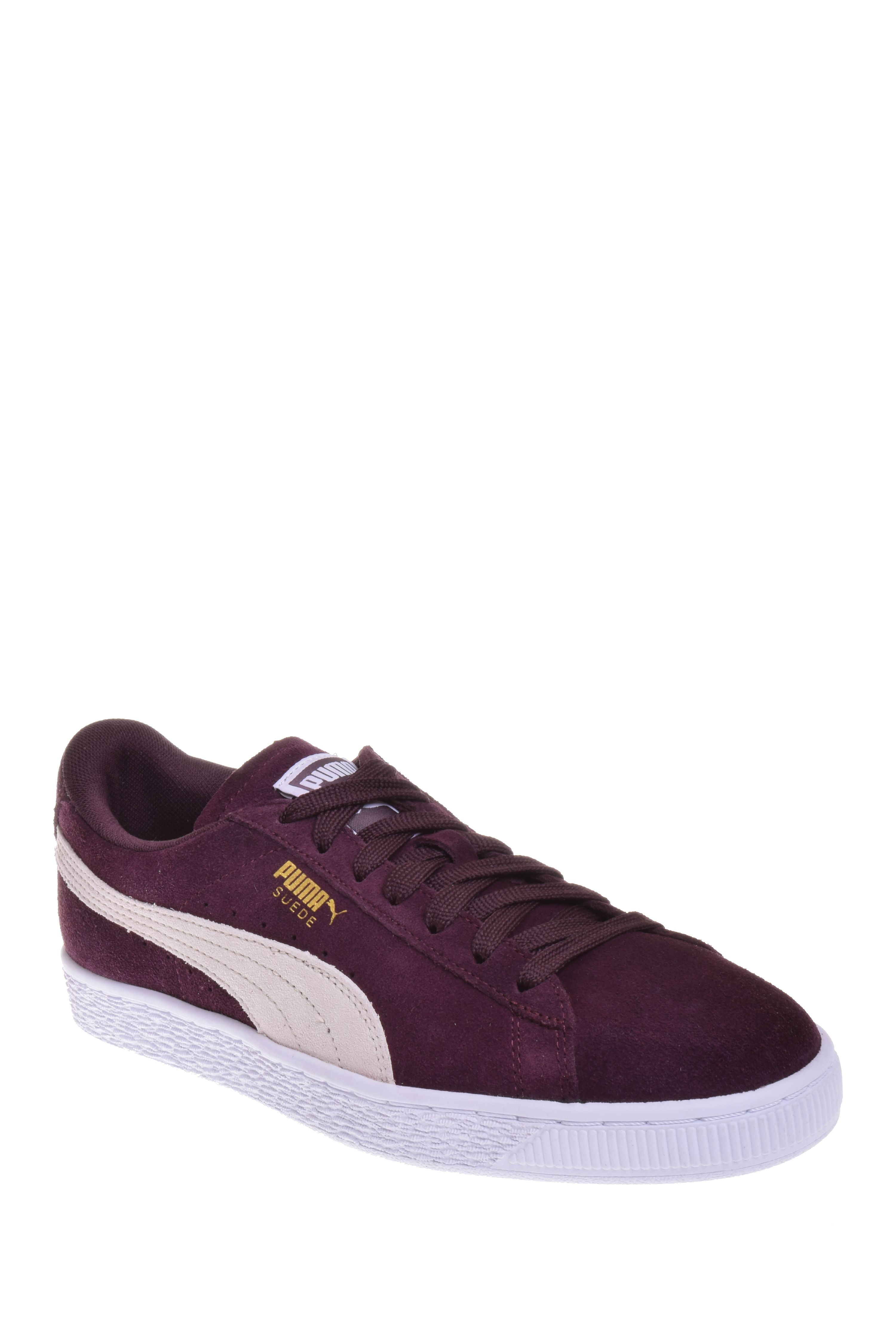 Puma Suede Classic Low Top Sneaker - Winetasting - Walmart.com