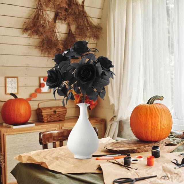 Feltree Home Decorations Fall Decor Artificial Silk Maple Leaves Branches Fall Stems Faux Maple Leaves for Wedding Bouquet Table