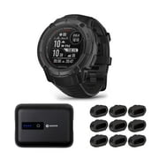 Garmin Instinct 2X Solar Series Tactical Smartwatch (Black) Bundle w/Accessories