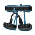 thumbnail image 1 of Almencla Adjustable Half Body Harnesses Thickness Reinforced Climbing Harness for Caving, Rock Climbing, Rappelling, Tree Fall Waist Belts , Blue L, 1 of 8