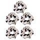 thumbnail image 4 of BRIGHTFUFU 5 piezas patrón de vaca cuerdas de pelo cola de caballo anillo de pelo elegante Scrunchy tocado femenino, 4 of 6
