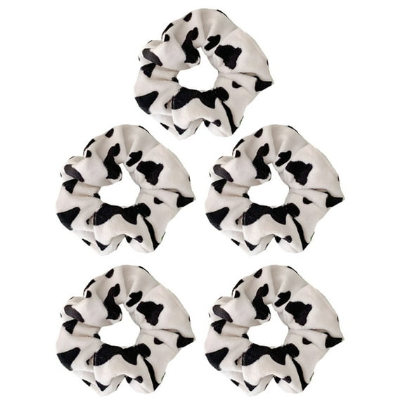 DEEPCRAFF 5Pack Girls Hair Elastics Cute Hair Rope for Travel and Sports