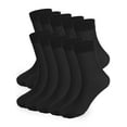 thumbnail image 2 of Gustave 10 Pairs Silk Dress Socks for Men Sheer Ankle Socks Unisex Soft Thin Breathable Formal Business Casual Socks, Black, 2 of 7