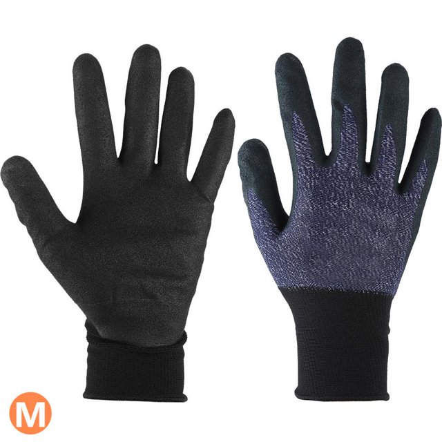 Spandex De Nylon Envuelto Con Guantes De Trabajo Impermeables Recubiertos De Nitrilo De Espuma Jardín M Kearding EL008870-00