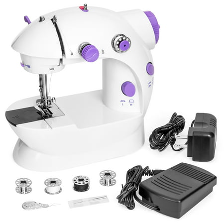 Best Choice Products Portable Speed Adjustable Mini Sewing Machine with Two-Line Design, Pedal & Push Button Switch, (10 Best Sewing Machines)