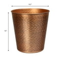 thumbnail image 4 of happimess Remi Modern Classic Textured Steel 2-Gallon Wastebasket, Antique Copper, HPM1112B, 4 of 6