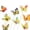 Yellow, variant on 10 PCS Double Layer Butterfly Garden Stakes, Waterproof Butterfly Decorations, Assorted Butterfly Garden Decor for Yard, Patio, Lawn, Flower Beds
