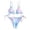 a-Multicolor12629, variant on Womens Tie Dye Triangle Bikini Set Spaghetti Strap Front Knot Top Side Tie High Cut Bottoms Casual Swimsuit Outfit For Summer Beach Vacation Wear Multicolor S