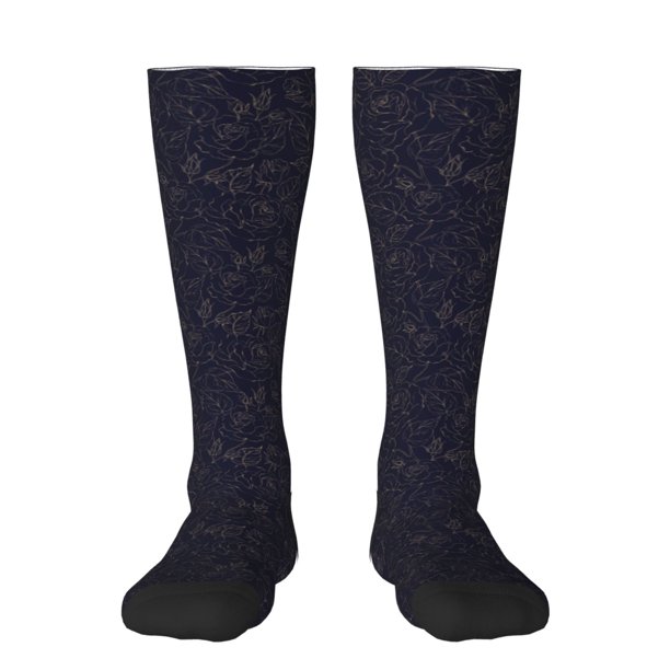 Balery Beautiful Roses Calcetines novedosos Calcetines deportivos Calcetines hasta la rodilla Calcetines de algodón Calcetines originales y geniales