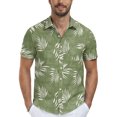 thumbnail image 3 of Iceglad Men's Hawaiian Shirt Short Sleeve Casual Button Down Shirt for Men Printed Summer Beach Shirt, 3 of 5