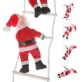 thumbnail image 4 of HONITANO 1 Set Mini Ladder Decor Santa Claus Doll Ornament for Friends and Families Novelty Christmas present, 4 of 7