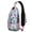 Grey-4, variant on Gothic Dead Day Skull Sling Backpack – Lightweight, Anti-theft Pocket, Water-resistant – Mexican Floral Mandala Skeleton Retro Travel Chest Bag