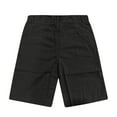 thumbnail image 4 of TQWQT Mens Linen Shorts Dressy Casual Elastic Waist Breathable Big and Tall Shorts Trendy Summer Beach Vacation Shorts with Pockets Black S, 4 of 9