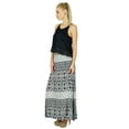 thumbnail image 5 of Bimba Women A Line Rayon Printed Skirt Boho Style Maxi Indian Clothing, 5 of 7