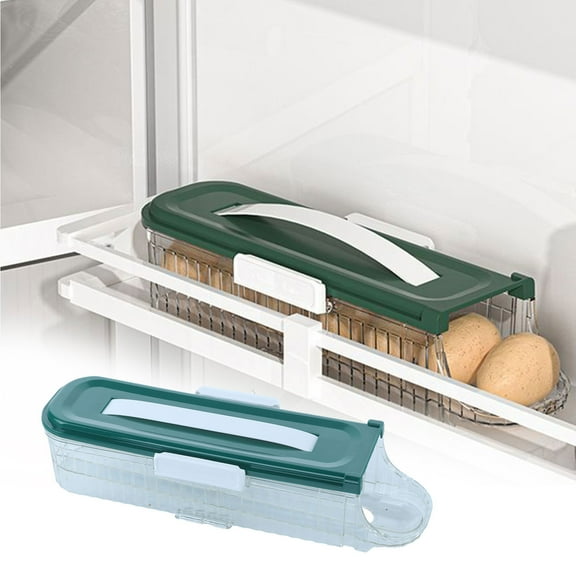 Egg Holder for Fridge Automatic Rolling,Side Door Eggs Storage Box Egg Storager Container Organizer Dispenser Refrigerator Eggs Tray Container Suitable for Storing Eggs in the Refrigerator