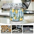 thumbnail image 6 of Yayeee Ashtray with Lid for Cigarette Smokeless Stainless Steel Home Ash Holder, Retro Lemon Leaves, 6 of 7