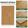 thumbnail image 3 of 40 Pcs Kraft Paper Envelopes with String Tie Closure Project Pockets Document Organizer, 4.53 x 6.7 Inches (Brown), 3 of 7