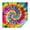 Colorful Rainbow Tie, variant on Colorful Rainbow Tie Dye Spiral Pattern Square Tablecloth,Waterproof Square Table Cover,Wipeable Spillproof Washable Table Cover for Home Kitchen Party Decor 42"X42"(107x107cm)