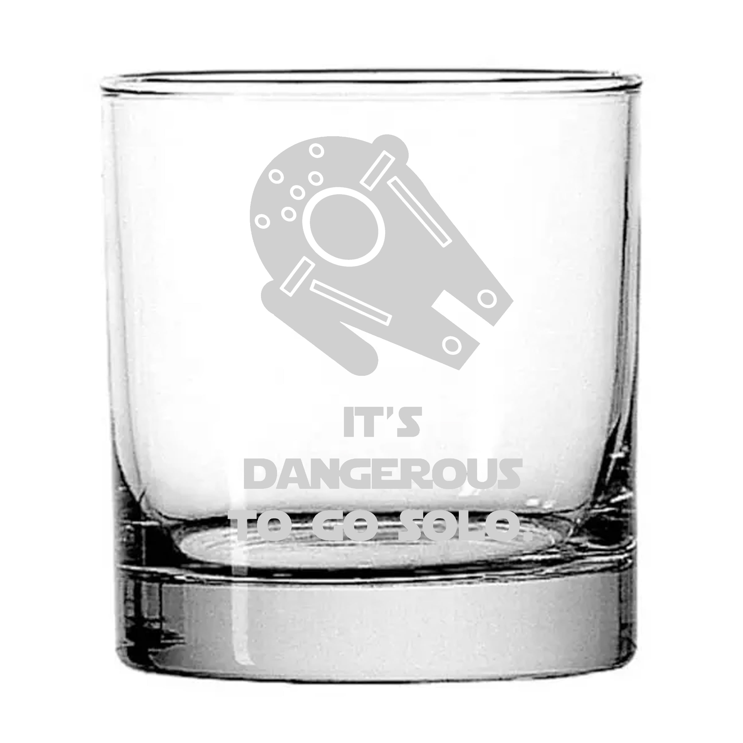 Star Wars Drinking Glass Set of 4 Etched Rocks Whiskey Glasses. –  BrindleSouthern