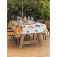 thumbnail image 2 of Outdoor Tablecloth with Umbrella Hole and Zipper, Thanksgiving Rectangle Table Cloth 52x70 Inch Waterproof Tablecloth, Farmhouse Fall Truck Maple Leaf Pumpkin Picnic Table Cover for Patio Camping, 2 of 7