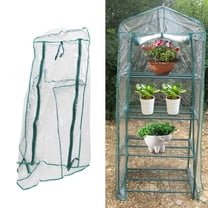 ANGGREK Portable Greenhouse, Mini Flower Plants Garden, 69 X 49 X 160cm Garden Green House Warm Greenhouse Flower Plants Gardening Outdoor, No Frame