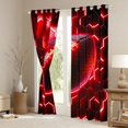 thumbnail image 3 of jejeloiu Ball Sport Theme Black Out Curtains,Rugby Game Gaming Curtains Pack of 2 (42x63 Each) For Men Women, 3 of 6