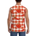 thumbnail image 4 of Goofa Tomatoes And Chili Printed Men's Sleeveless T-Shirt - Athletic Gym Workout Tank Top for Men - Moisture-Wicking, UPF 30+ Quick-Dry Muscle Tee-XX-Large, 4 of 8