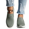 thumbnail image 2 of Women's Orthopedic Slip-On Sneakers Breathable Woven Diabetic Shoes with Arch Support Soft Cushion Hands-Free Design for Walking Comfort,Cyan#41, 2 of 7