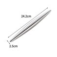 thumbnail image 6 of Stainless Steel Rolling Pin under $5! Cagogo Stainless Steel Rolling Pin, Professional Baking Rolling Pin, Hollow Design Dough Roller, Non Stick Pastry Roller, Easy Clean Cookie Rolling Pin, 6 of 9