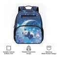 thumbnail image 6 of KUIFORTI Panda Moon Toddler Backpack Girls Kids School Bag with Multiple Organizer Pockets Adjustable Straps Durable for Preschool Kindergarten Back to School Supplies, 6 of 7
