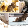 thumbnail image 5 of Anti-Scratch Cat Scratching Deterrent Tape, Transparent Clear Cat Scratch Furniture Protector, Single Side Cat Scratch Training Tape with 30 Pins for Couch,Carpet,Doors, 5 of 5