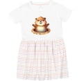 thumbnail image 3 of Inktastic Happy Groundhog Girls Toddler Dress, 3 of 5