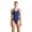 Navy-White, variant on Arena Women's One Piece Swimsuit Tech Multi Solid