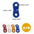 thumbnail image 5 of Unique Bargains 10 Pcs Rope Buckle Aluminum Alloy Cord Adjuster for Tent Camping Hiking Backpacking Blue, 5 of 6