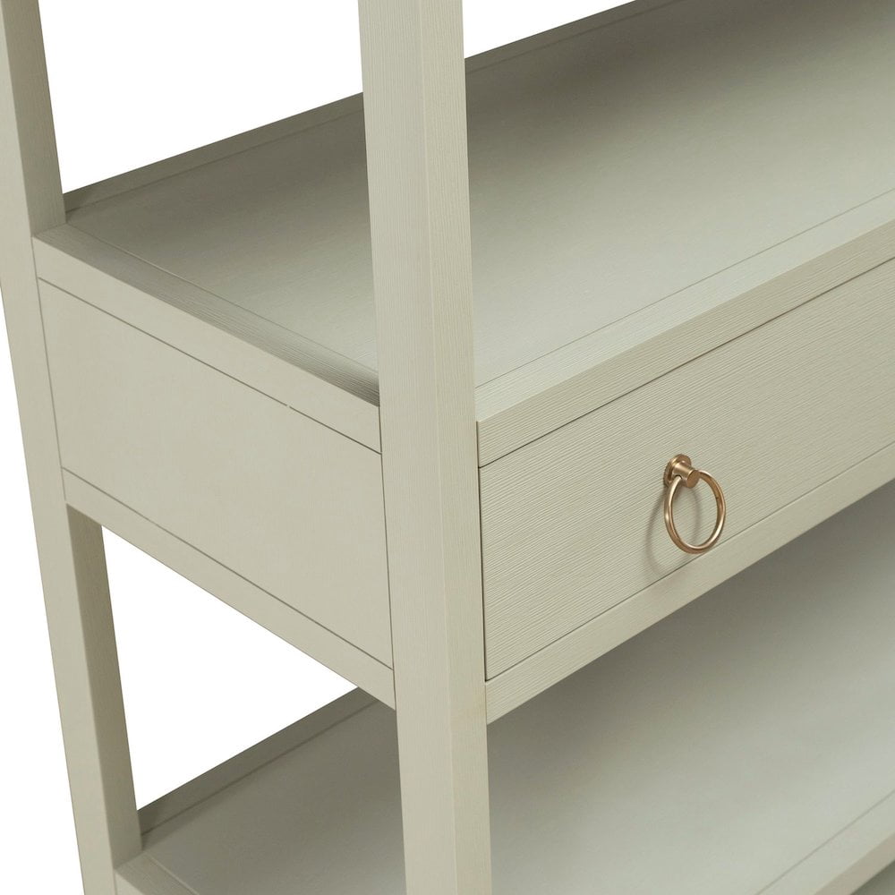 Liberty Furniture East End Accent Bookcase for Living Room Home Office - Green Mist
