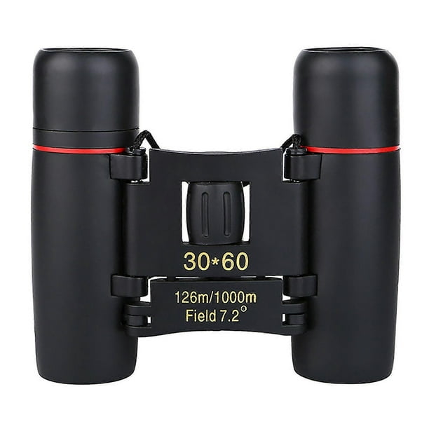 8X Mini Binoculars HD 30x60 Red Plated Film Portable Waterproof Binoculars Telescope for Home School Outdoor Travel