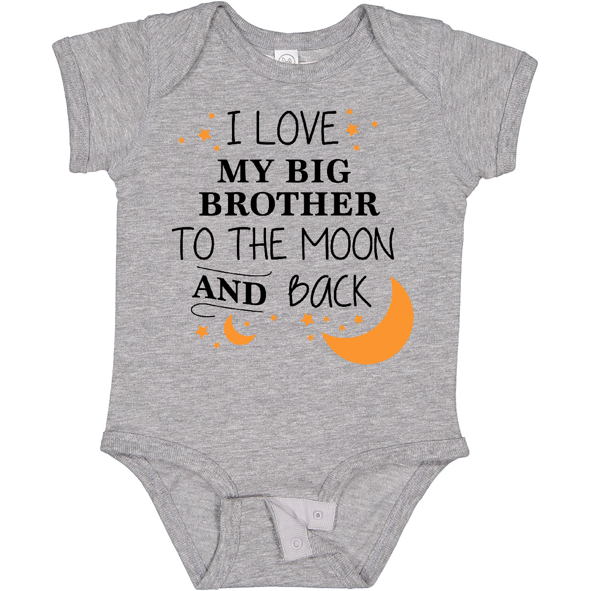 Inktastic I Love My Big Brother to the Moon and Back Boys or Girls Baby Bodysuit