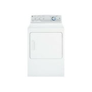 GE GTDP490EDWS - Dryer - width: 27 in - depth: 28.3 in - height: 42 in - front loading - white on white