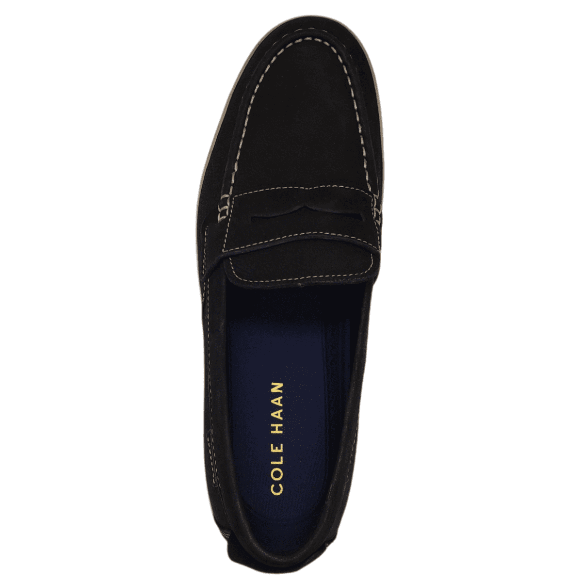Cole Haan Mens Claude Penny Loafers Suede Black 11.5M 