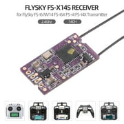 FlySky FS-X14S Receiver 2.4Ghz 14CH PPM S.BUS Signal Outputs for FlySky FS-I6 NV14 FS-I6X FS-i4 FS-I4X Transmitter