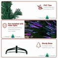 thumbnail image 4 of 6ft Pre-Lit Christmas Tree, Artificial Christmas Tree with 36 Fiber Optics Lights, 7 Lighting Colors and Top Star, Green Xmas Tree for Home, Office, Party Decoration, 4 of 8