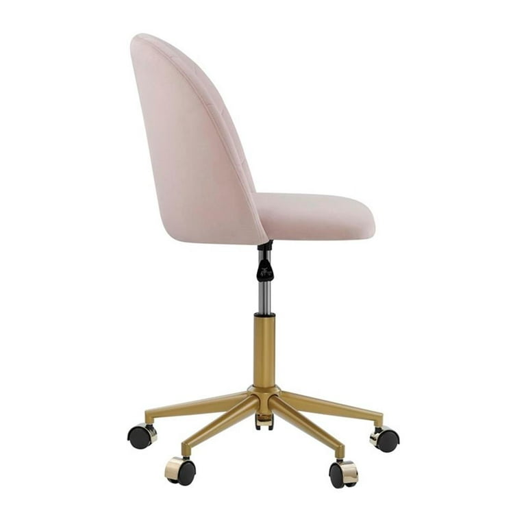 Blush and gold desk chair discount