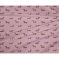 thumbnail image 4 of oneOone Tissu Polyester Lycra Teckel Décor Tissu Imprimé BTY 56 Pouces de Large, 4 of 4