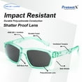 thumbnail image 4 of ProtectX Stylish Anti-Fog & Scratch-Resistant Safety Glasses, UV Protection goggles, Anti-Impact Lightweight Glasses for Men＆Women Jade Tinted Smoke, 4 of 7