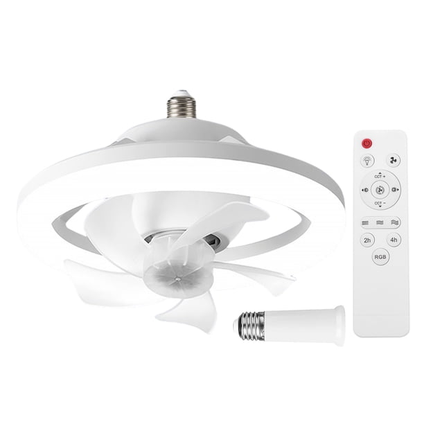 Likrtyny Ventilador Techo Moderno Con LED Control Remoto (3 Colores Con Extensión)