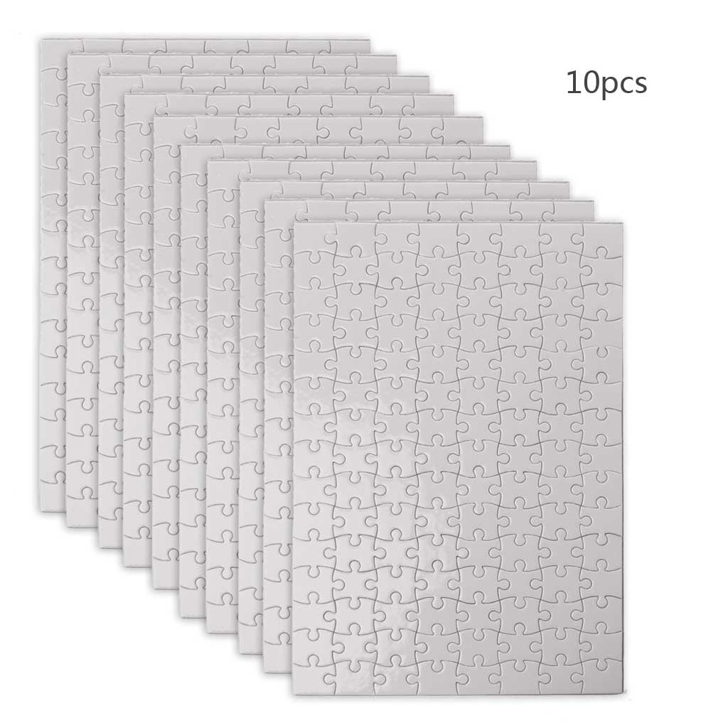 SUJFXL sujfxl 10 sets sublimation puzzle blanks a5 blank jigsaw